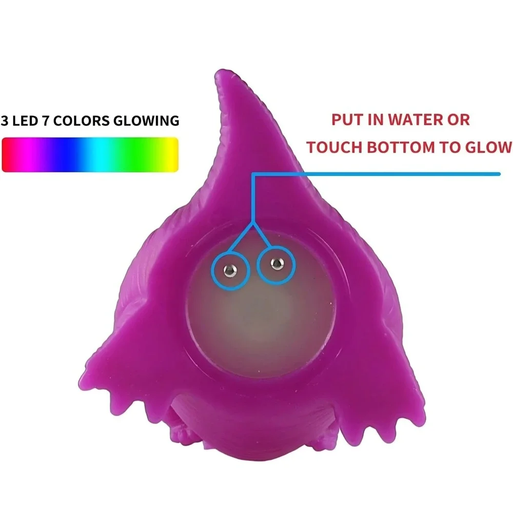 Light Up Bath Toys for Kids Ages 1-3, Dinosaurs Water-Activated Toys, Bathtub...